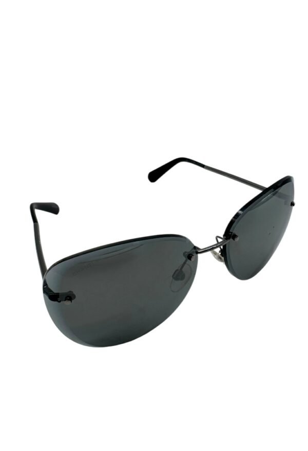 CHANEL  – SUNGLASSES ROUND BLACK